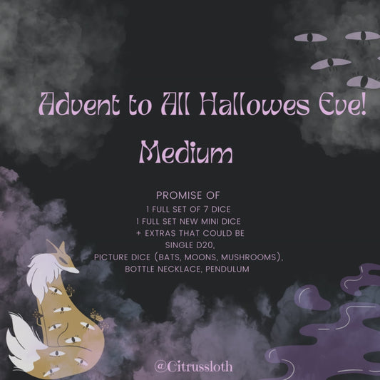 PRE ORDER Medium 15 day Advent All hallows eve