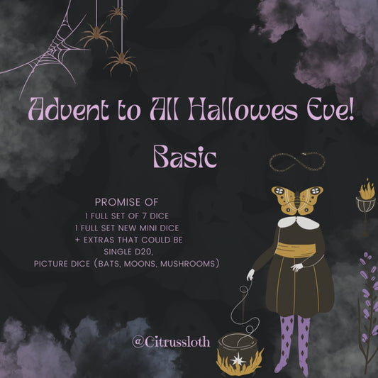 PRE ORDER  Basic 15 day Advent All hallows eve